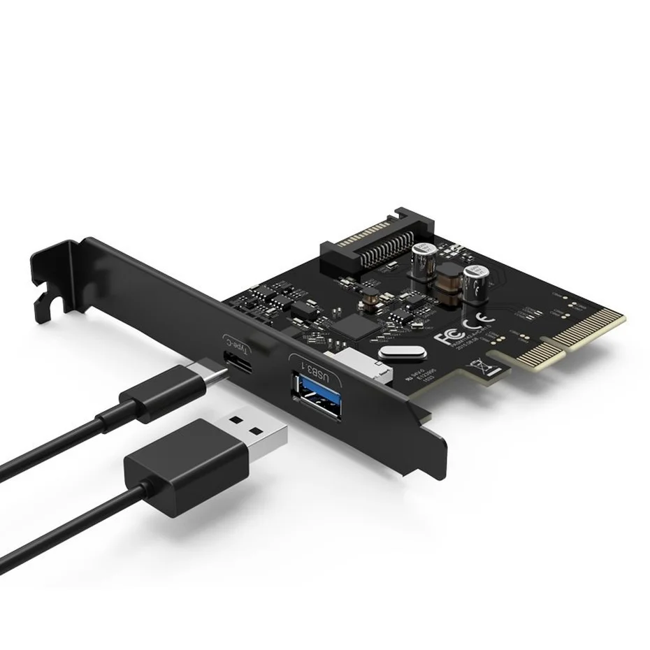 Imagem -05 - Orico-cartão de Expansão para Computador Desktop Cartão de Expansão Pcie Usb 3.1 Interface tipo c Chip Asm1142 Pa31-ac