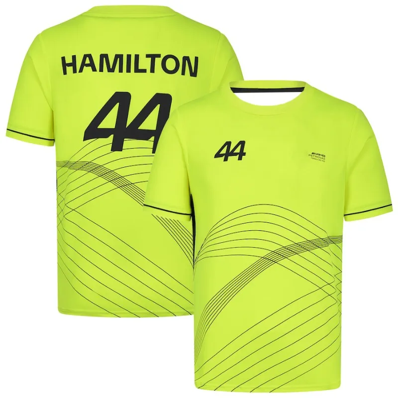 Hot Selling Petronas F1 Lewis Hamilton 44 Sports T-shirt for Children and Adults Quick Drying Breathable T-shirt