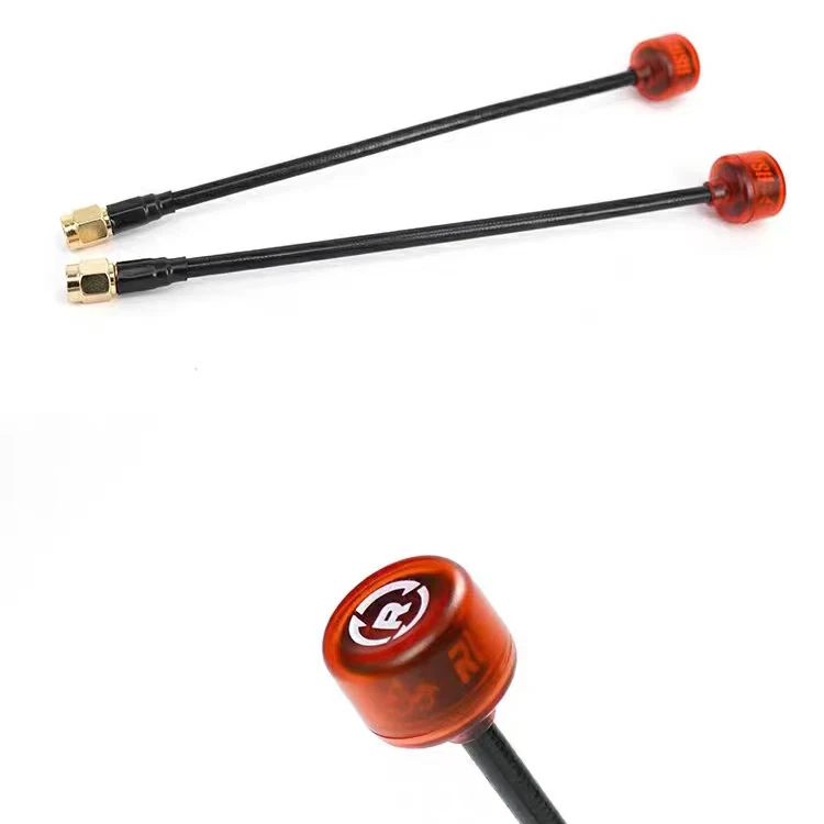 RUSHFPV-antena Cherry FPV 5,8G LHCP RHCP, adaptador de conector SMA MMCX rechoncho para Dron de carreras