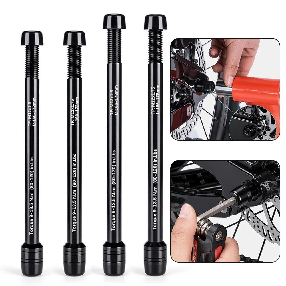 Bike Shaft Trainer Thru Axle Skewer 12x142-148mm P1.5/P1.75 Bicycle Indoor Sports For Mountain Road Bike Riding Platform