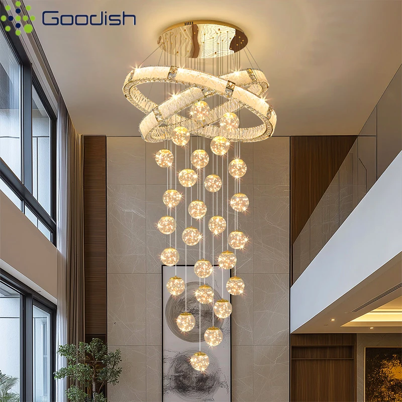 

Nordic Modern LED Pendant Lights Luxury lamp for Kitchen Living Dining Bedroom Circle Rings Ball Art Home Decoration Chandeliers