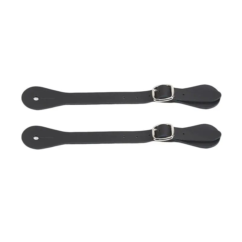 

2Pcs Adjustable Equestrian Spur Straps, PU Leather Horse Riding Spur Holders For Equestrian Gear,Horse Riding Equipment