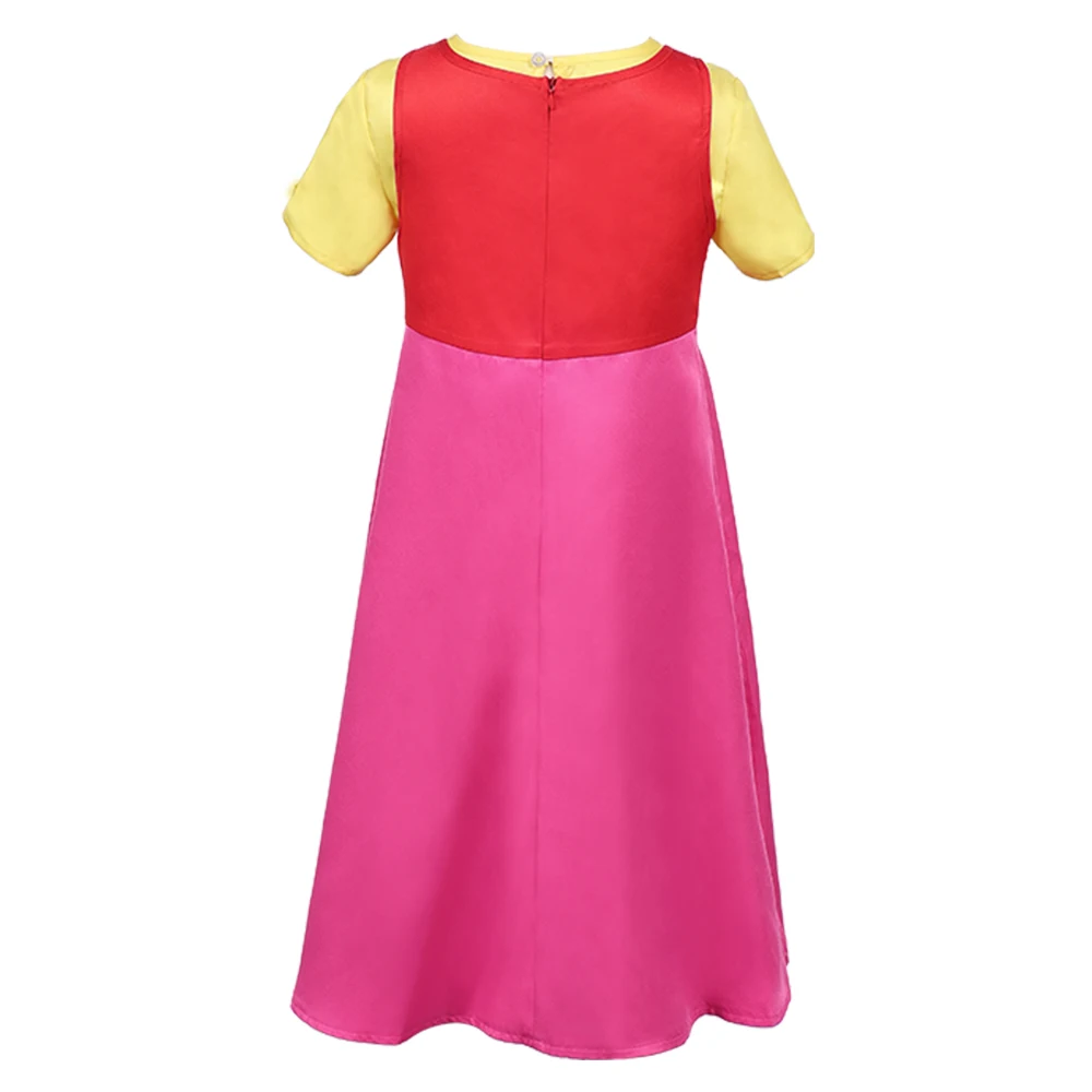 Heidi Cosplay T-shirt Dress Costume 1974 Anime Alps Roleplay 6-14 Years Classical Clothing Outfits Halloween Carnival Party Suit view 4