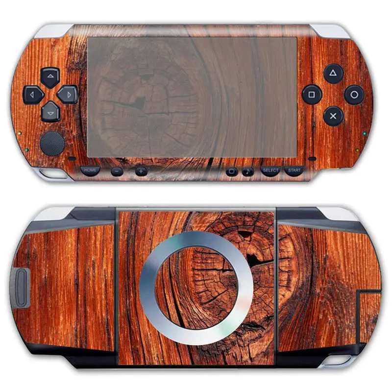 wood design Free Drop Shipping High Quality Green Camo Design Games Accessories Vinyl Decal for PSP 1000 Skin Sticker