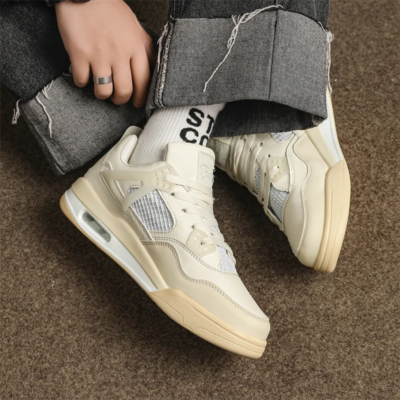 

Mid-Top Fashion Sneakers – Anti-Slip, Thick Sole, Durable Design. Ideal for Casual Wear, Basketball, and Student Training