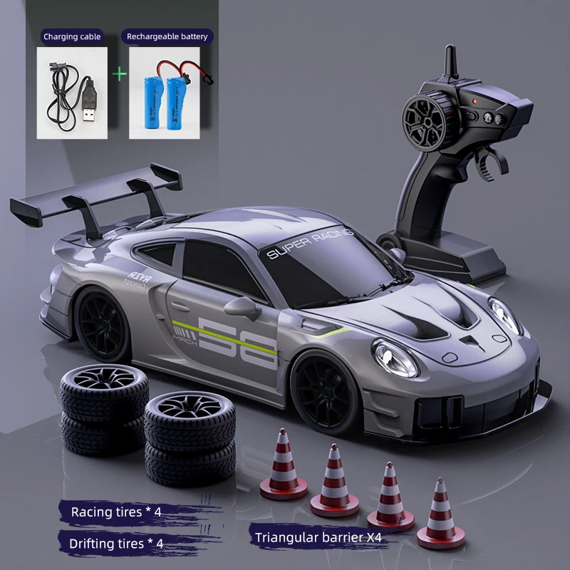 

RC Drift Car 4WD Remote Control High Speed Racing Vehicle with LED Lights 2.4GHz Radio Controlled Racing Model Toy for Children