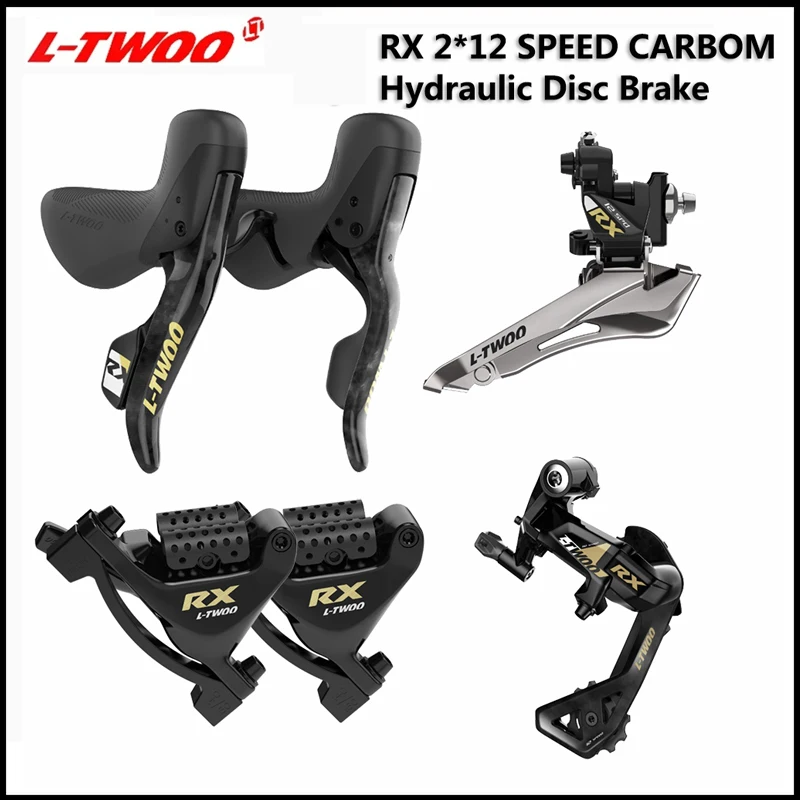 

LTWOO Hydraulic RX 2X12S Road Bike Groupset Carbon Fibre LTWOO RX 2x12 Hydraulic Brake Shifter