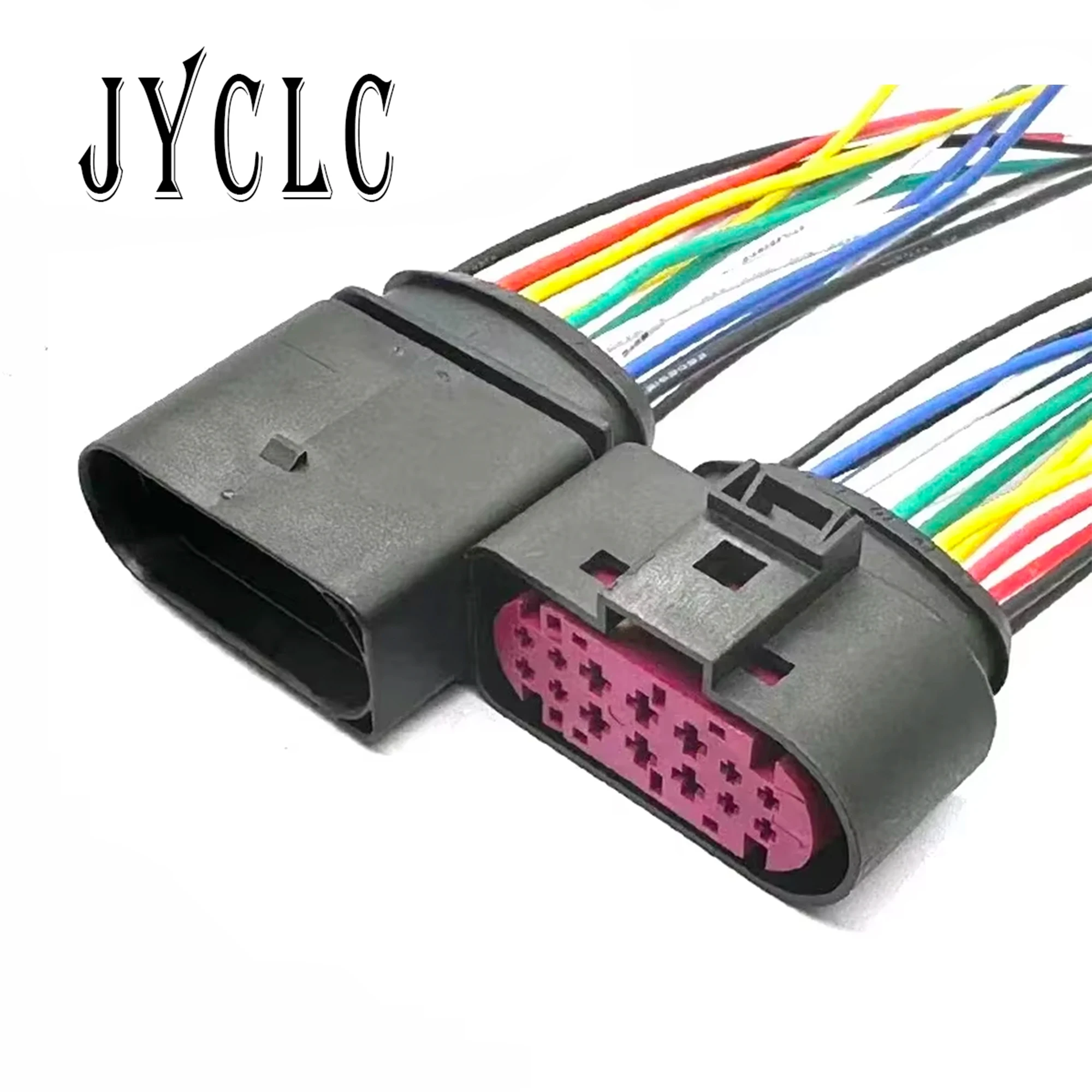 

1 Set 14 Pin 1J0973737 1J0973837 Car LED Headlight Assembly Plug Auto Light Modified Connector for Volkswagen Audi