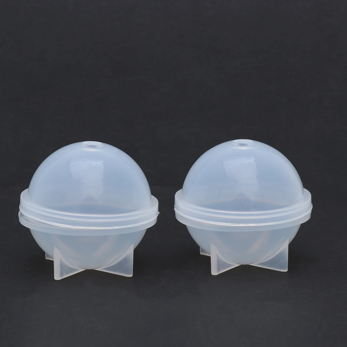 

2pcs Silicone Ball Mold 40Mm Crystal Epoxy Gel Candy Cake Baking Chocolate Cake Toppers Party Diy Fondant Molds Flexible Durable