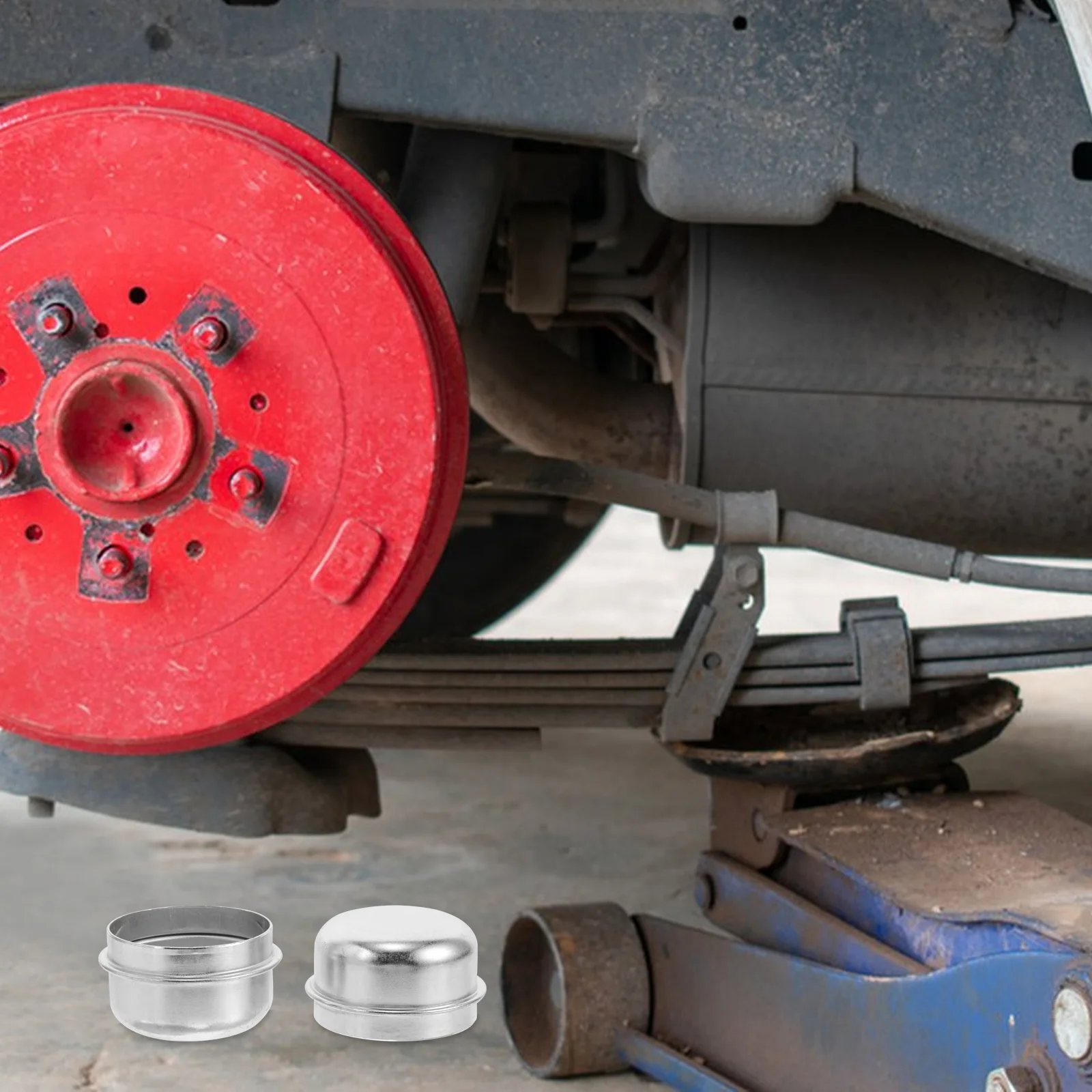 

4pcs Trailer Wheel Hub Caps Dust Proof Grease Caps for RV Flatbed Axle Hubs Durable Reliable Easy Installation Practical