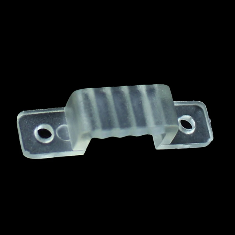 LED Silicone Strip Fixing Mounting Clamp Clip Connector 8mm 12mm Holder Bracket for IP67 IP68 Waterproof LED Strip