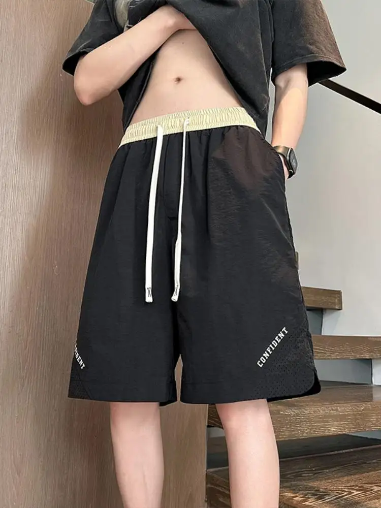 

American Sle Baskeall orts Men's Summer New Breathable Sports Loose Straight Leg Pants Faionable Casual orts