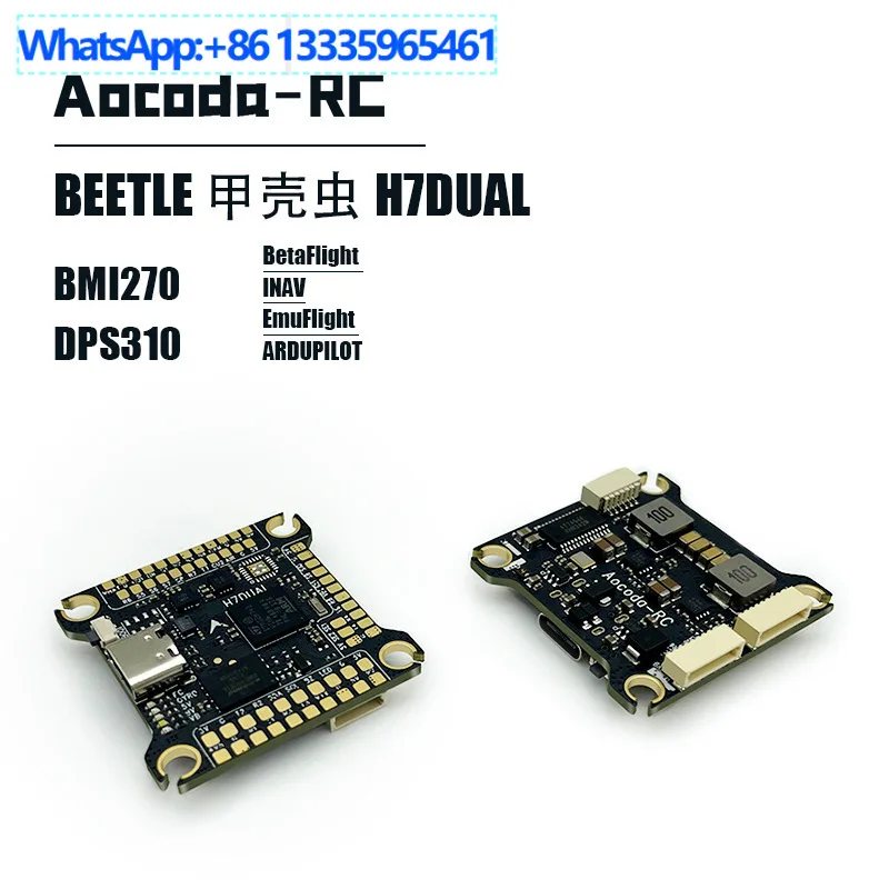 Aocoda-RC H743 Flight Control 3-6S BMI270X2 Barometer OSD X8 DJI 30.5MM