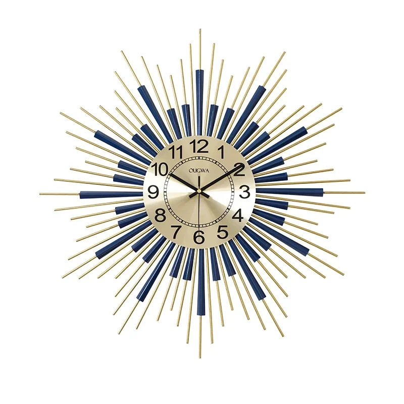

Big Vintage Wall Clock Modern Bedroom Unique Metal Wall Clock Nordic Luxury Reloj Digital Pared Home Decoration Accessories