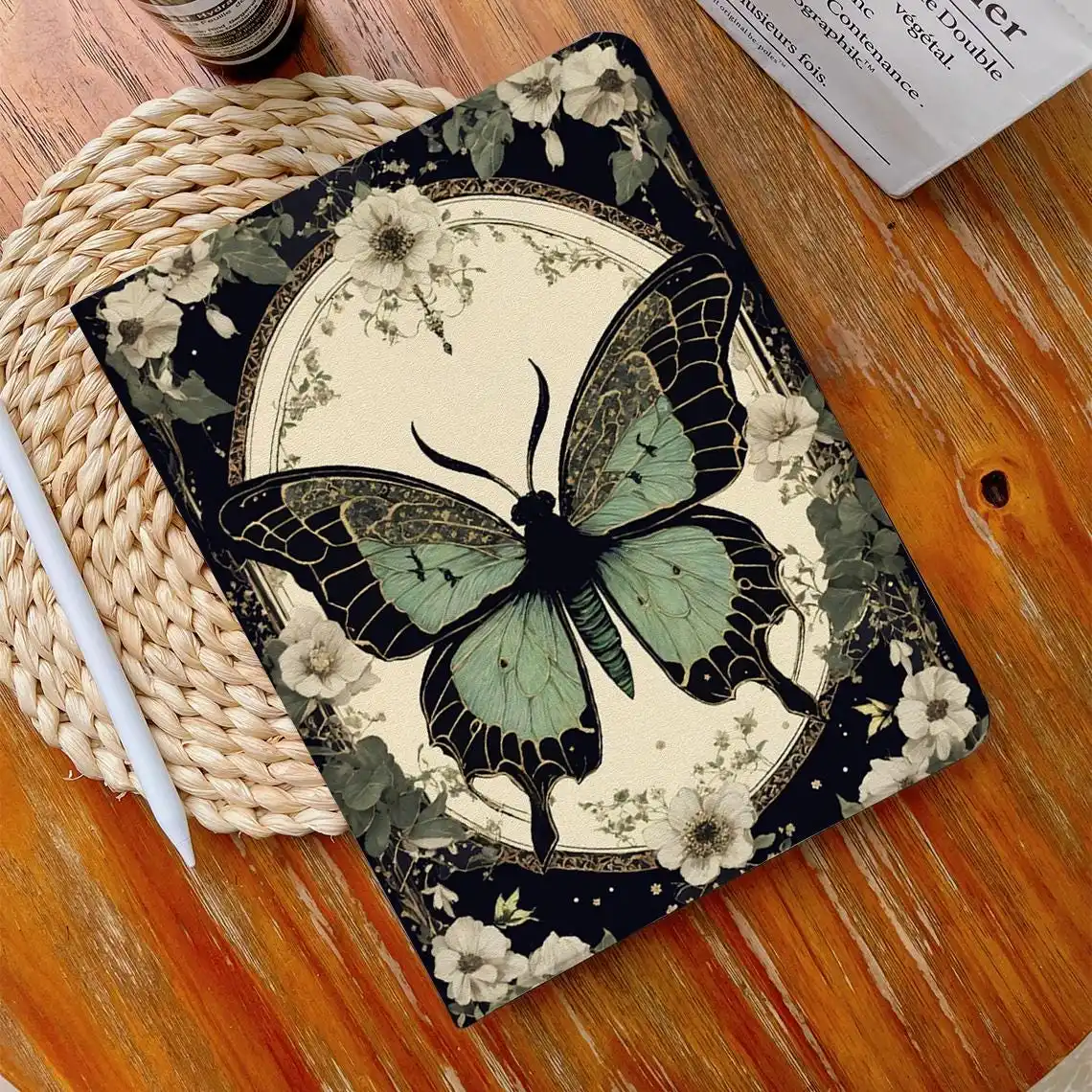 

Green Butterfly ipad case For Apple Air 10.9 iPad Pro 2020 Cover for iPad 10.2 11 12.9in 2021 Mini 5 6 Case