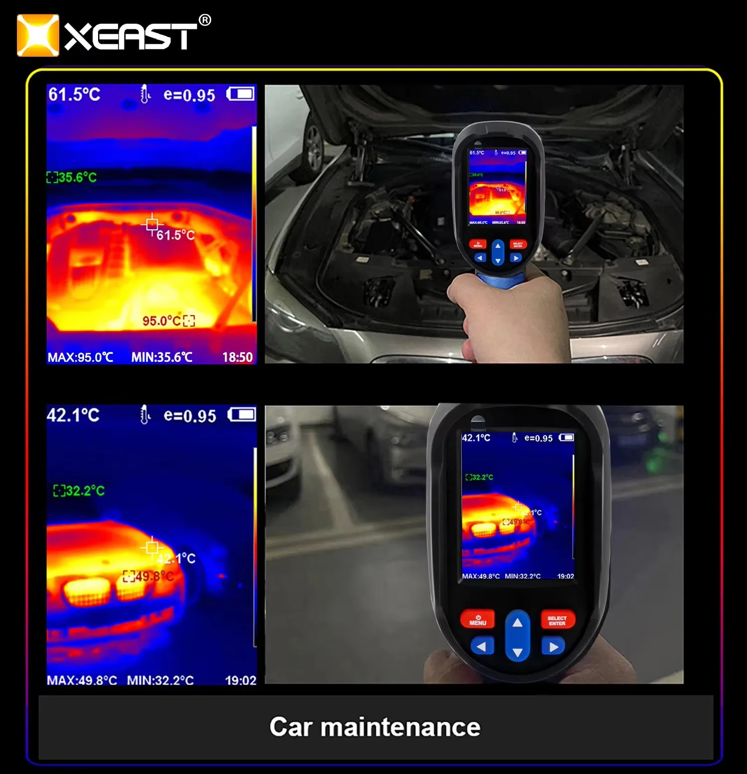 XEAST 2023 Hot Sales Infrared Thermography with USB Super 120*90 High Resolution XE-29 PK UTi120S  VIDEO Thermal Imaging Camera view 5
