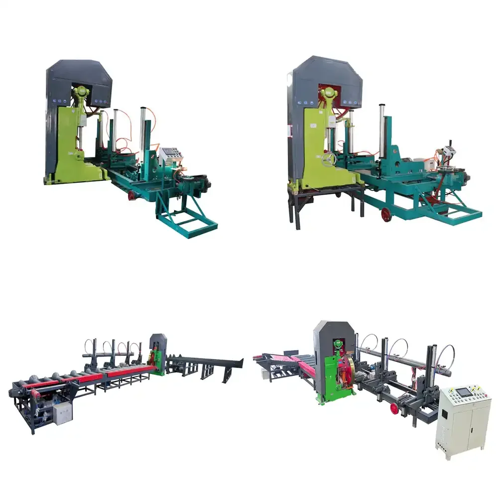 Timber Cutting Woodworking Vertical Band Sawill with Log Carriage