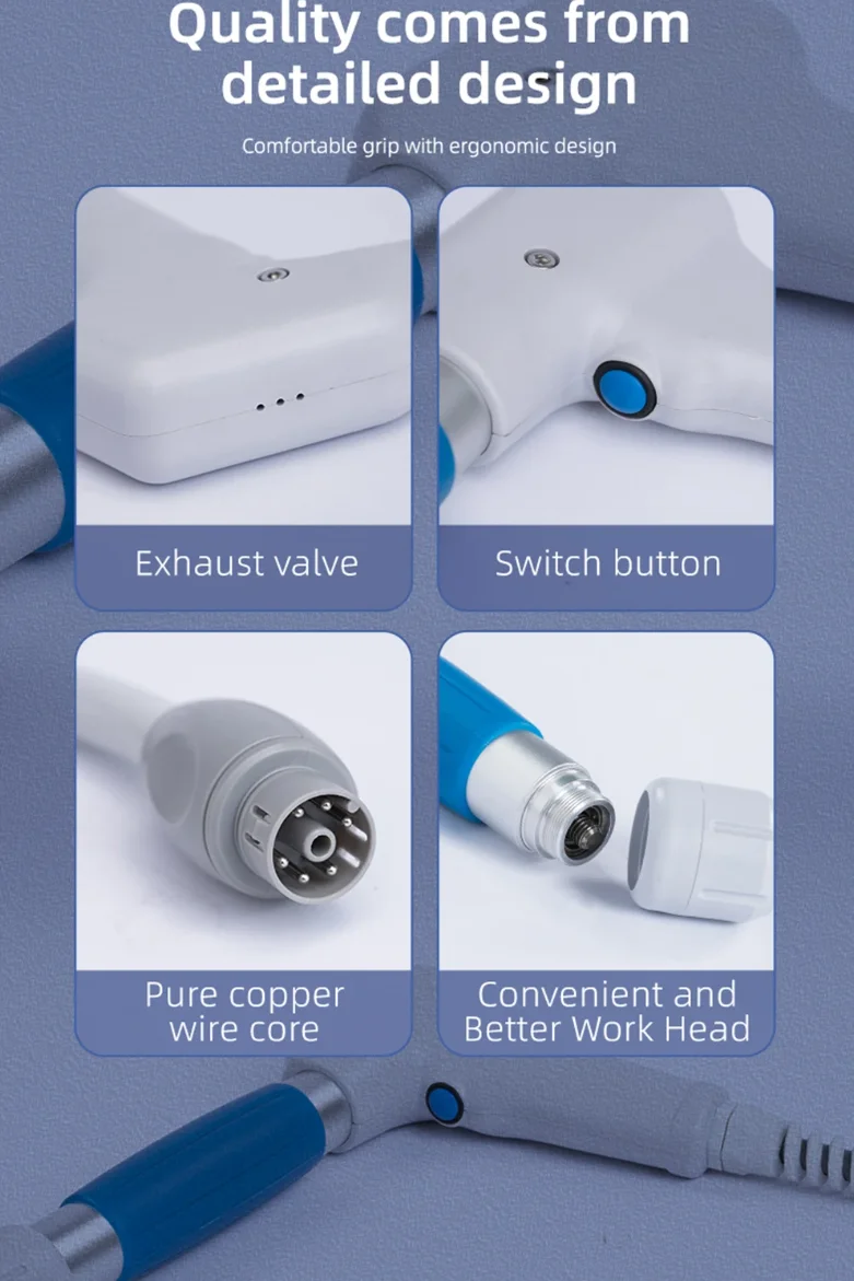 

8 Bar Pneumatic Muscle Physiotherapy Shock Waves For Man ED Relaxation Treatment Shockwave Therapy Machine 2024 Back Pain Relie