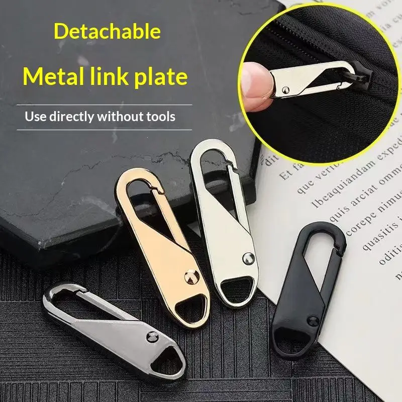 4/8 PCS Zipper Slider Puller Detachable Instant Repair Kit DIY Sewing Replacement Clothing Luggage Purses Universal Zipper