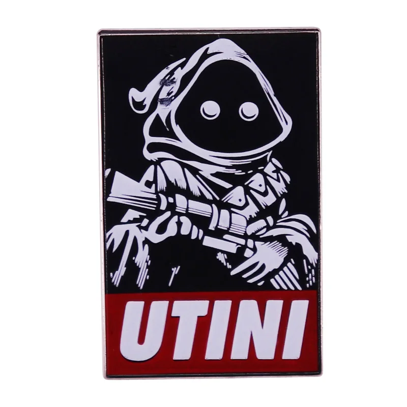 Stars War Jjawa Utini Art Badge Metal Brooch Enamel Pin