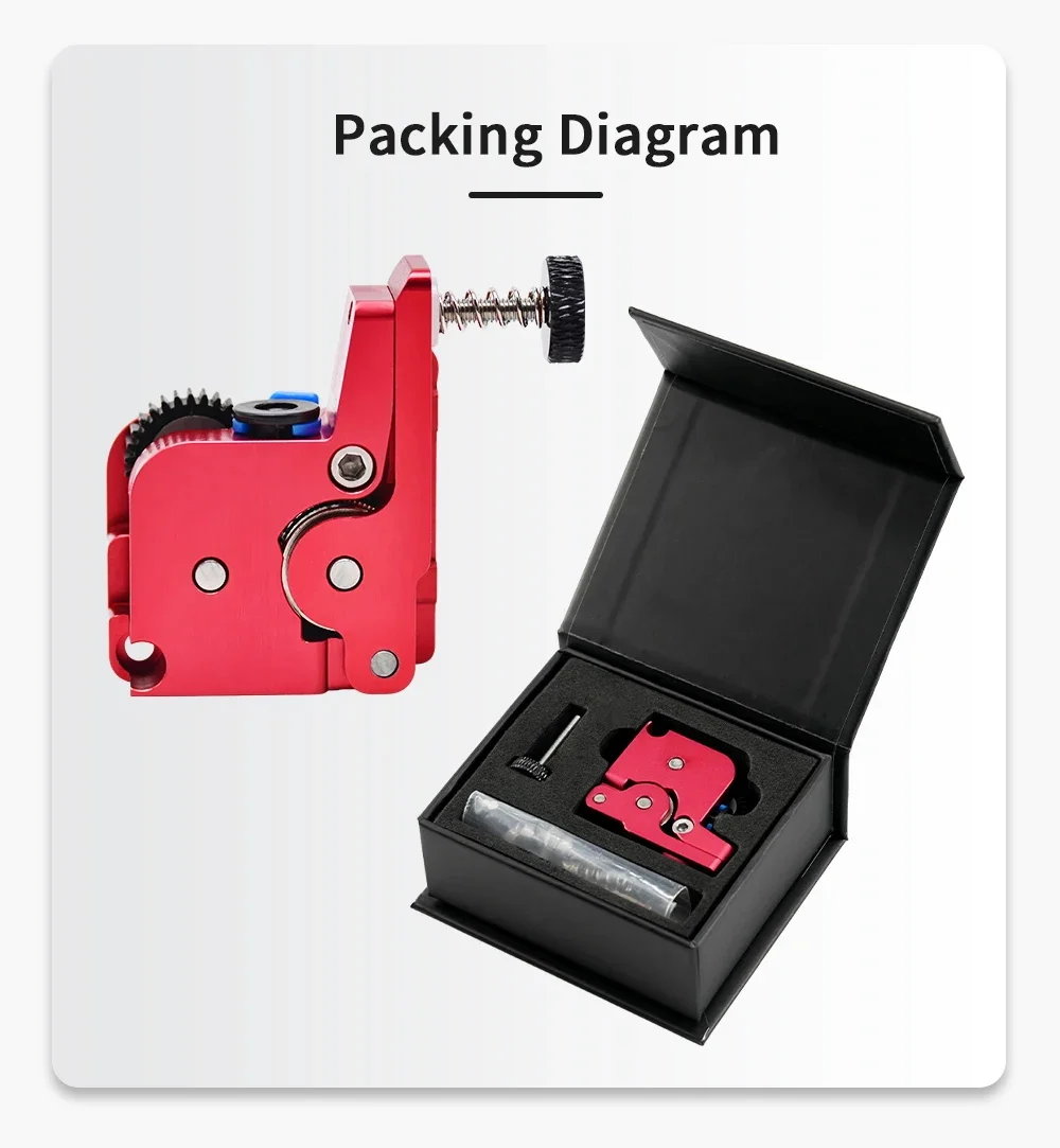 Upgrade All Metal Extrusion Dual Gear für K1C, K1, K1 MAX ohne Motor Mechhine Kit Double Gears Drive Extruder k1 max Upgrades