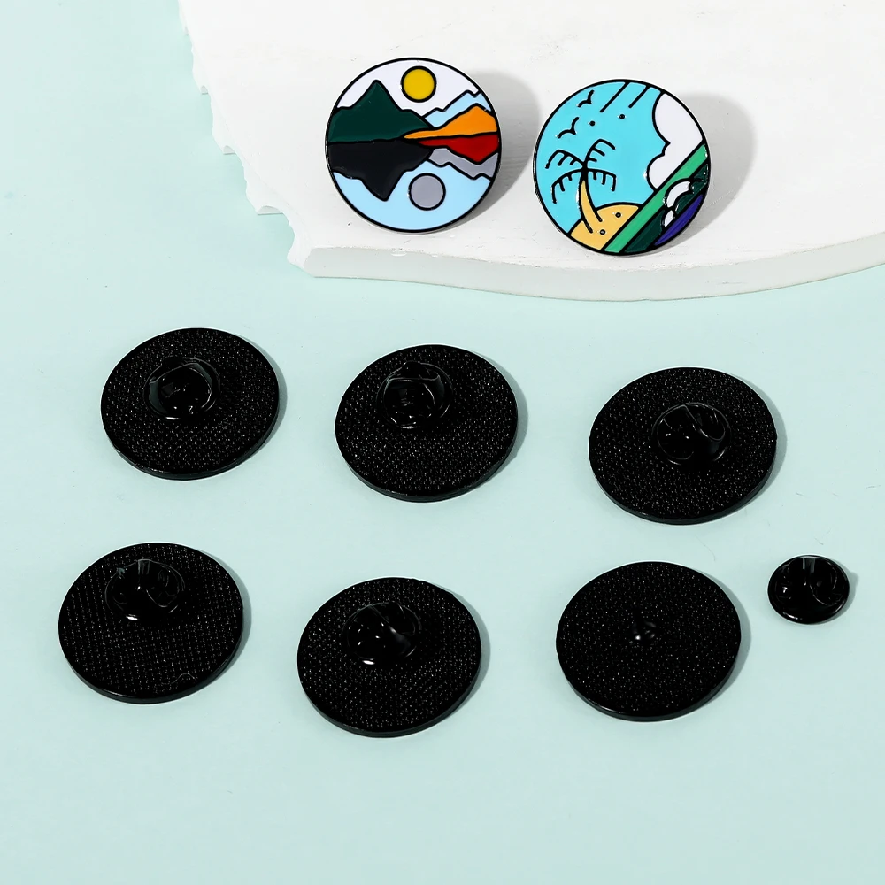 مضحك المناظر الطبيعية جولة المينا دبابيس الشاطئ المحيطات الصحراء المراعي الجبال البحيرات والغابات نمط دبابيس