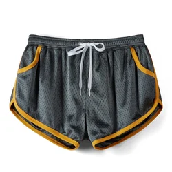 AIMPACT Drawstring Sexy Fast Dry Mesh Running Shorts with Pockets Workout 3in Mesh Men's Gym Shorts