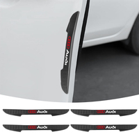4pcs Car Door Silicone Rearview Mirror Impact Protector Bumper Strip Sticker for Audi A3 A4 B8 8P A6 C7 A5 Q5 B6 B9 Q7 A1 A7 Q3