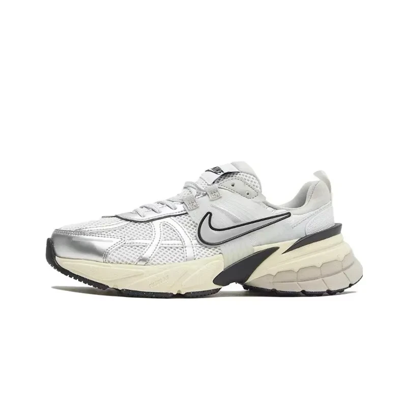 

Nike V2K Run Runtekk 'Summit White Metallic Silver' Men And Women's Running Shoes Breathable Unisex Sneakers FD0736-100