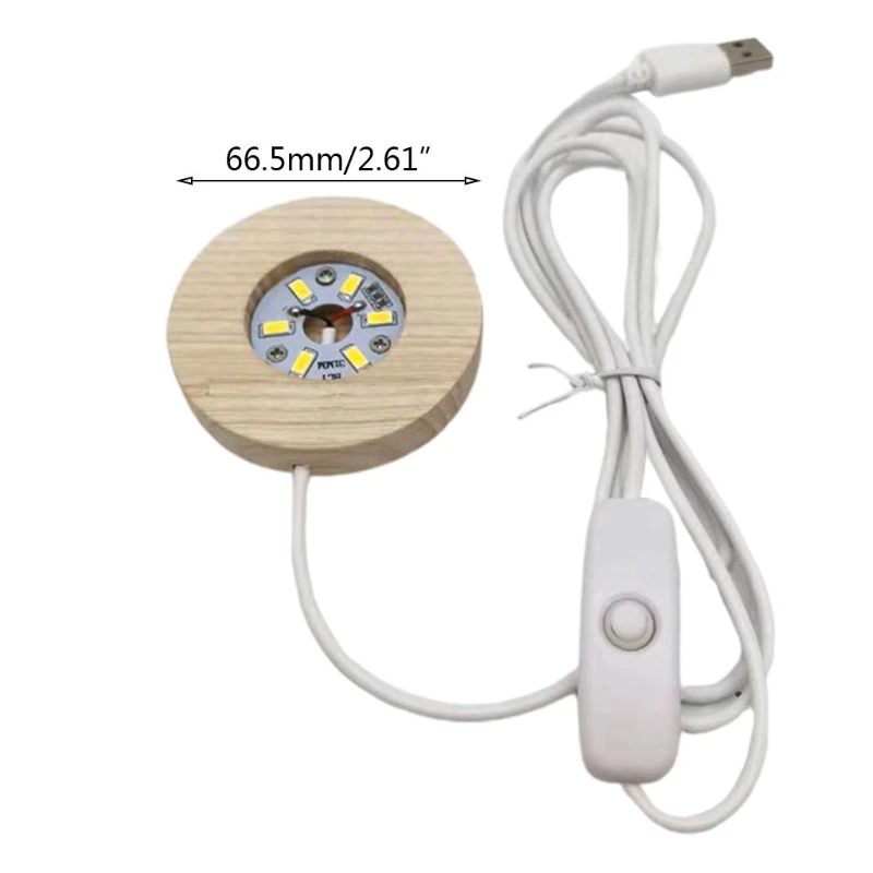 

Wooden Lamp Base Luminous Crafts Glass Ellipse Shaped Table Decorations 2 Colors