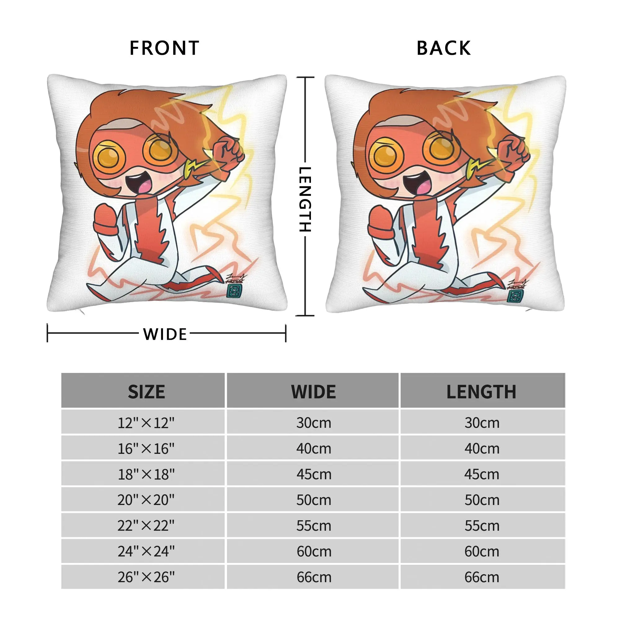 Trickcal Chibi Go Young Justice Impulse Pillow Case  Design Pillow Cover Fashion Cushion Cover For Sofa Bedroom Home Decor
