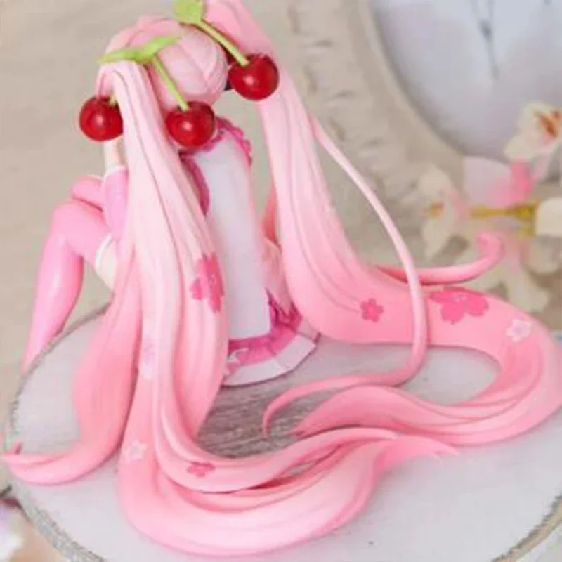 جديد هاتسون ميكو أنيمي الشكل فستان وردي نموذج PVC ألعاب الحركة الكرز الوردي زهر الكرز الديكور جمع الهدايا