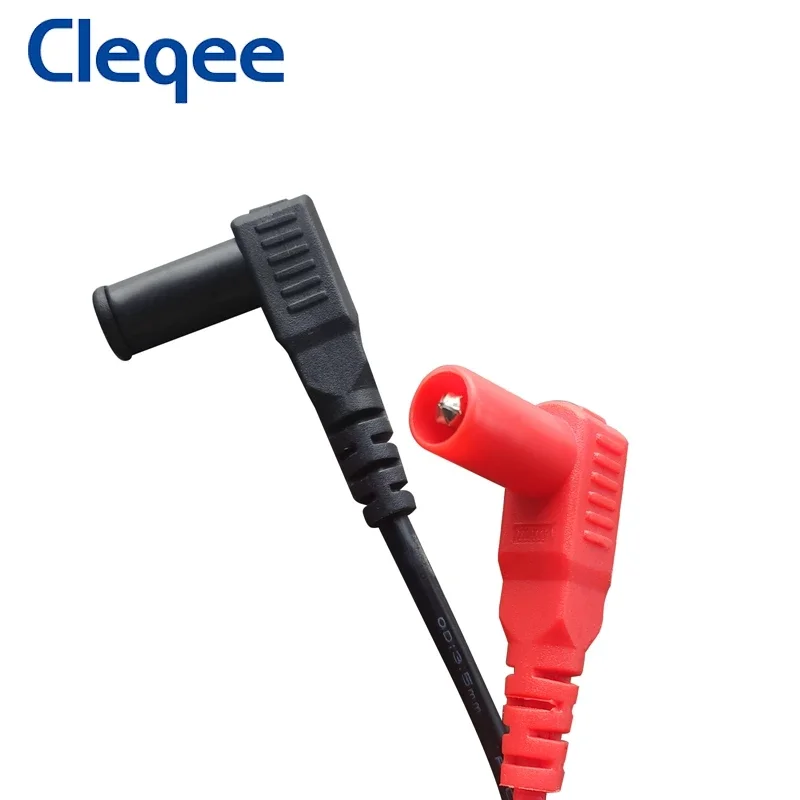 Cleqee P1510 SMD Chip Component Multimeter Test Hook Clips Tweezers Lead LCR Testing Tool Tester Meter Pen Probe 4mm Banana Plug