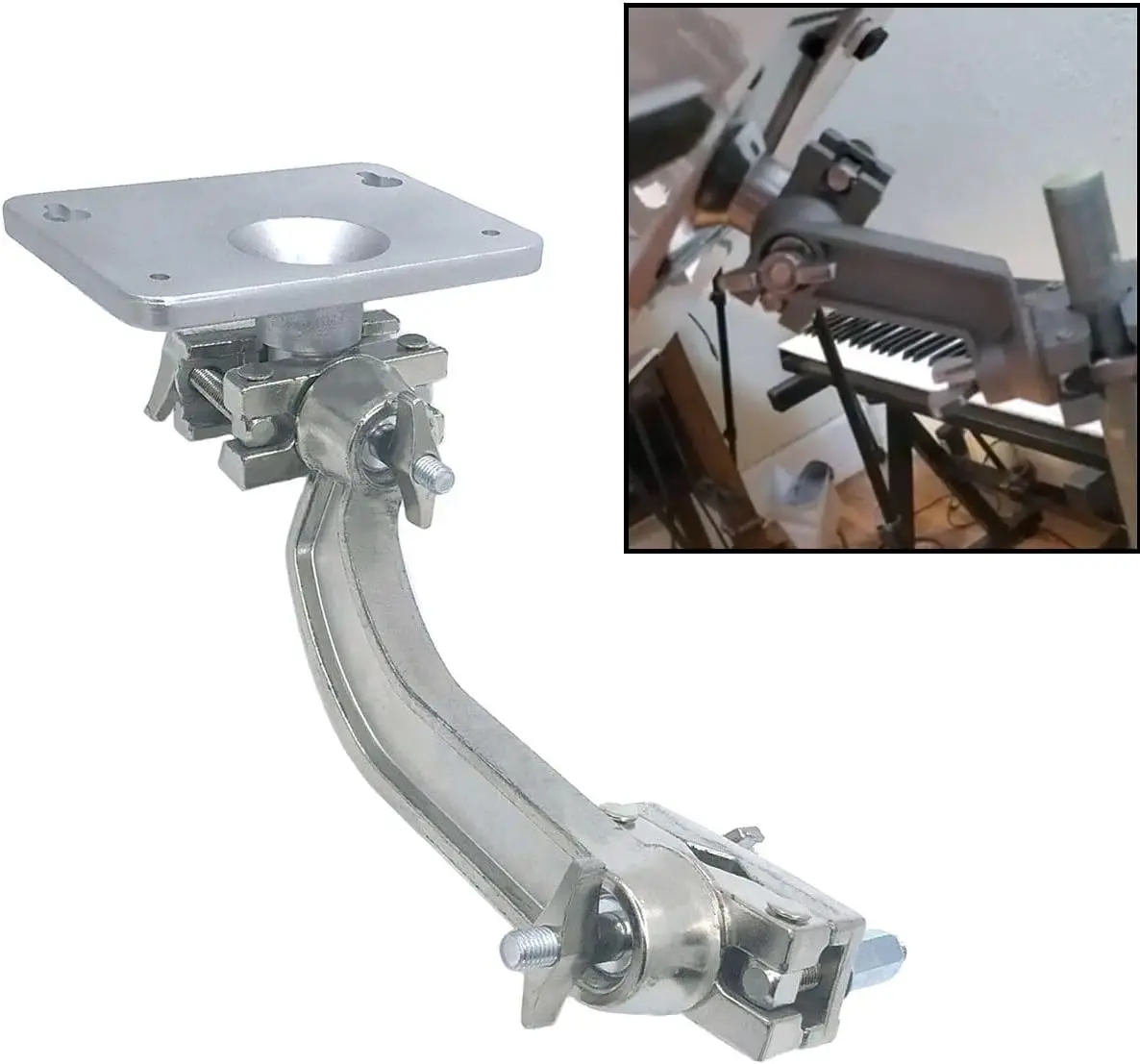 Universal Precussion pad Multi pad Clamp Holder Mounting Plate System For ALESIS Sample Pad pro/4 ,Strike Multipad