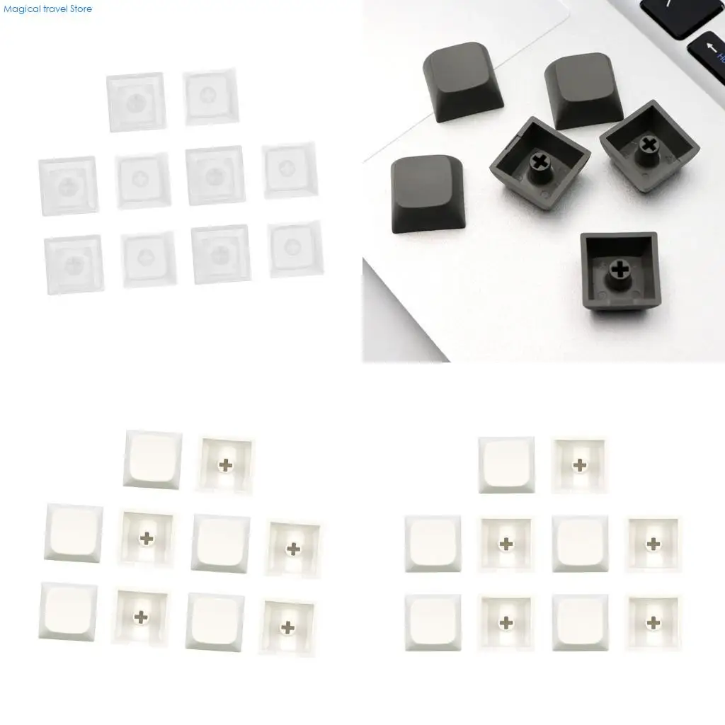 N2UB 10Piece PBT Blank Keycap XDA Profile 1U Gaming Keycap DIY Button Keyboards