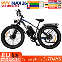PVY MAX26 Electric Bike 55KM/H Max Speed City Electric Bicycle 2400W 48V25AH Battery E-bike 26 Inch Fat Tire Adult Electric Bike