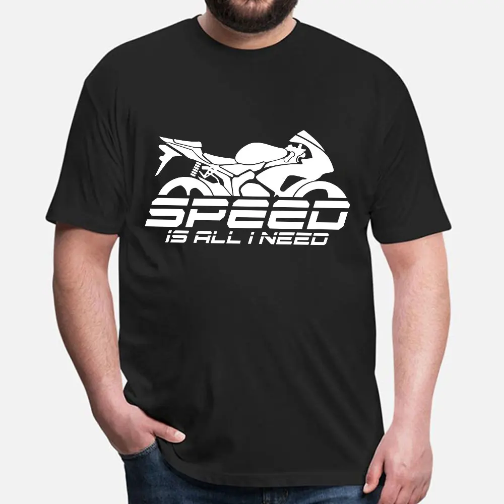 

Speed Is All I Need Cafe Racer Gift t shirt for Bike Lovers 100% cotton O-Neck Short Sleeve Graphic Clothes All size tops S-6XL