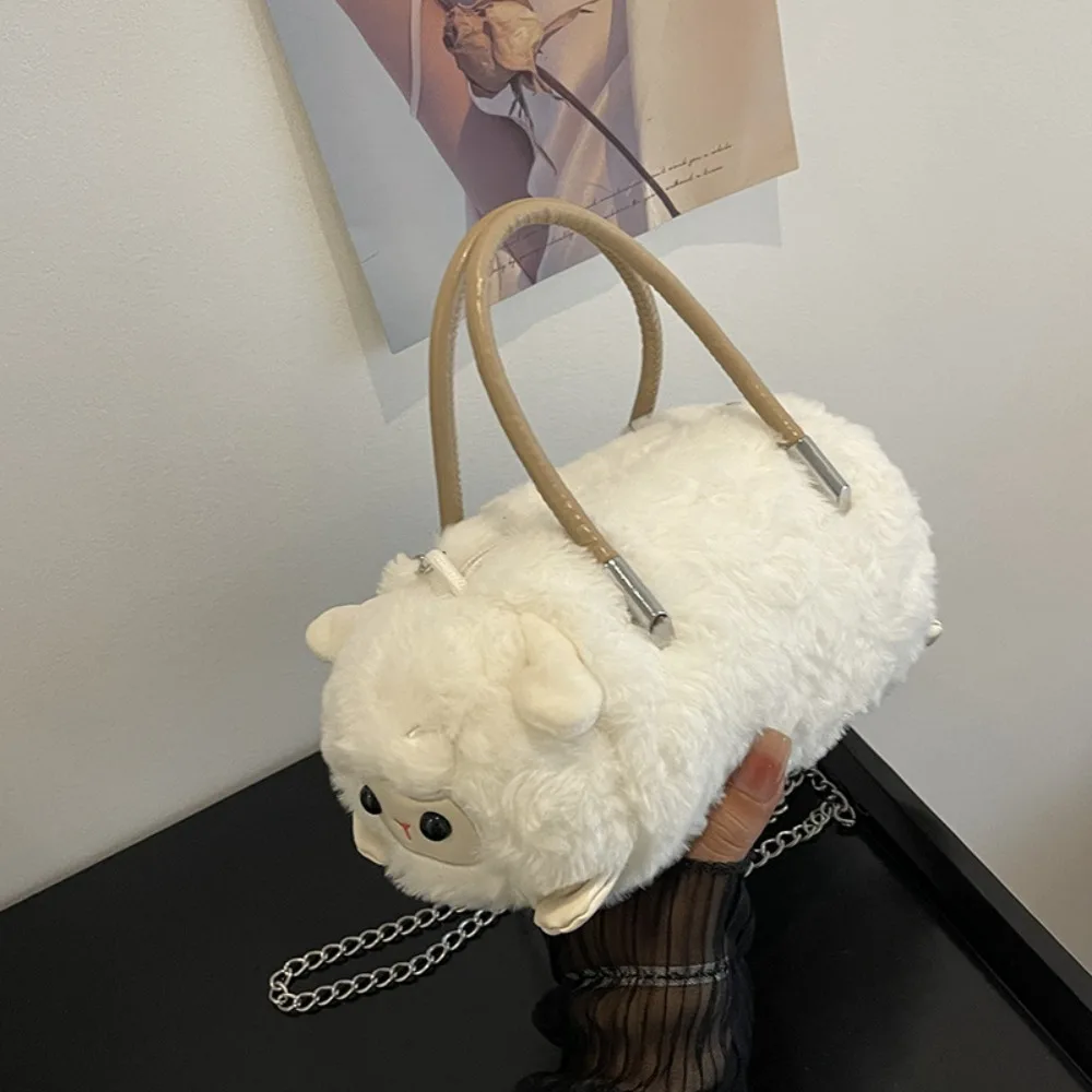 New Cute Animal Crossbody Bag Casual Trendy Panda Plush Bag Female Gift Chain Shoulder Bag