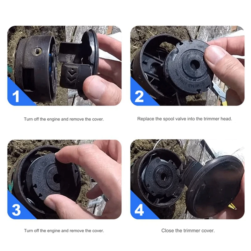 String Trimmer F016800569/F016800385 Spool Line With F016F04557 Spool Cover For  Easy Grass Cut ART 23SL 26SL