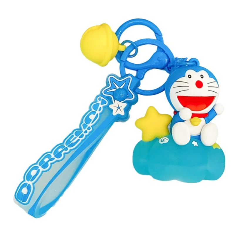 Doraemon Mysterious Deep Sea Night Light Keychain PVC Statue Action Figurine Desk Collectible Anime Model Toys Figures Gift