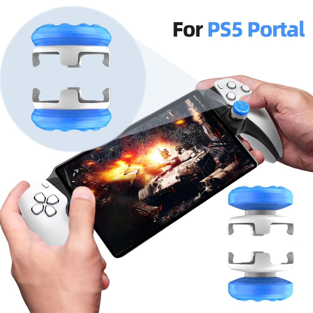 Thumb Grips Caps For PS5 Playstation Portal Remote Player Gaming Joystick Extenders Enhanced Thumb Grip Caps Kit for PS5 Portal