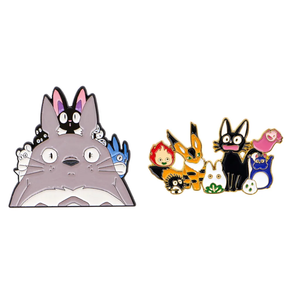 

Japanese Anime Movie Cat Lapel Pins for Backpacks Women Brooch for Clothes Enamel Pin Metal Accessories Badges Jewelry