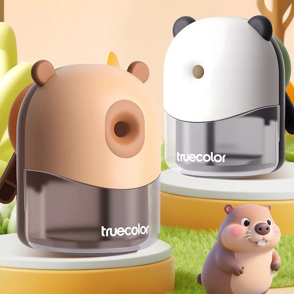

Hand-cranked Capybara Pencil Sharpeners Single Hole Cartoon Cartoon Pencil Cutter Cute Panda Pencil Cutter Tool Kids