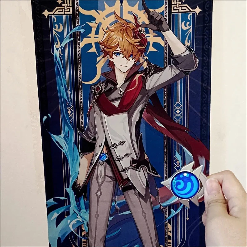 ผลกระทบเกม Sumeru layla nahida nilou cyno ภาพวาดผ้าไหมภาพวาดศิลปะบนผนังโปสเตอร์เลื่อนสำหรับห้องนั่งเล่นตกแต่งบ้าน