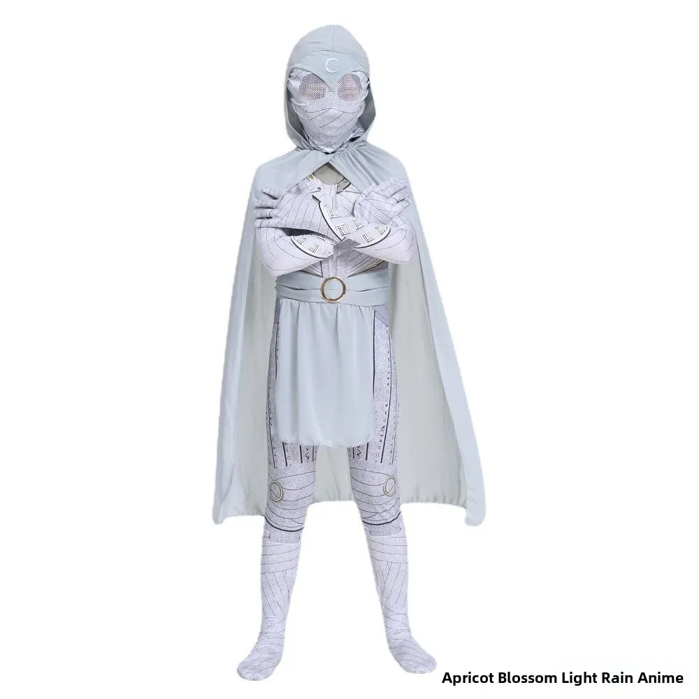 بدلة فارس القمر للأطفال، زي تنكري ضيق، ملابس لعب الأدوار لشخصيات الأفلام في الهالوين، زي للعروض المسرحية #4