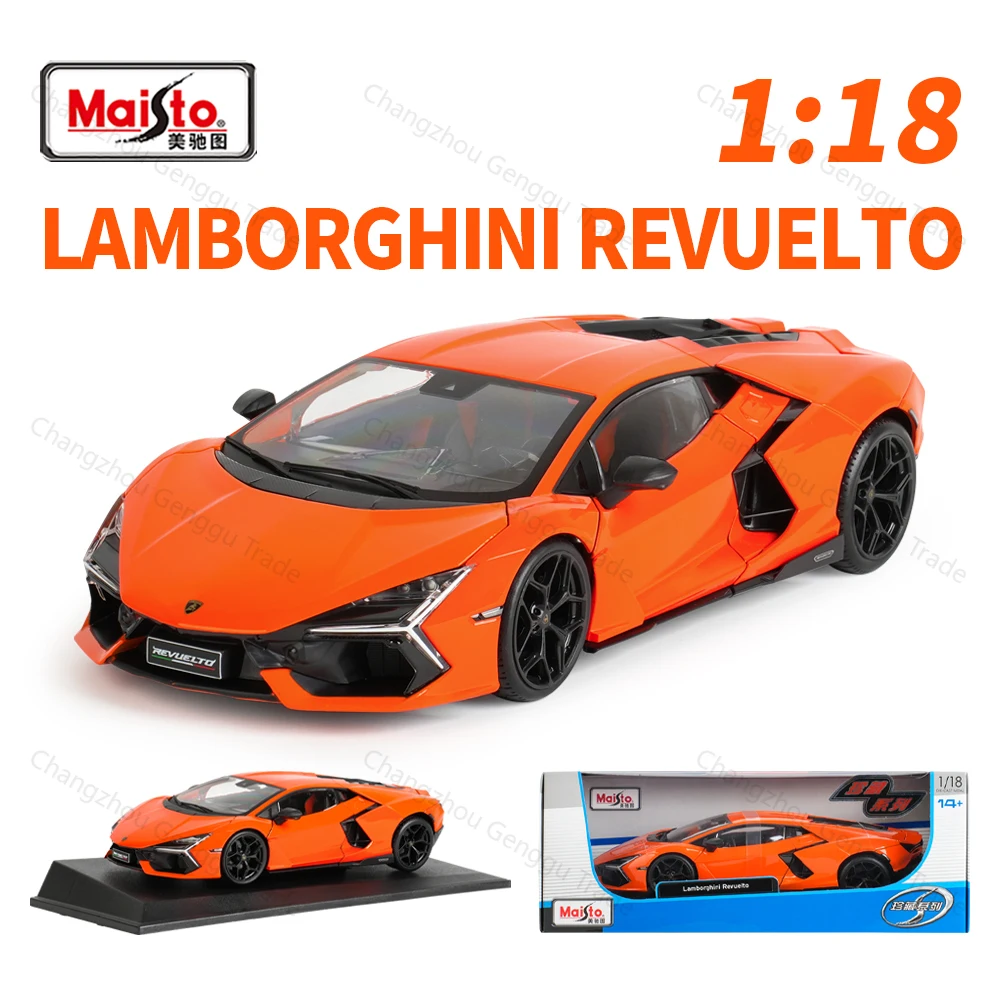 Maisto 1:18 Lamborghini Revuelto samochód sportowy statyczny odlew pojazdów Model kolekcjonerski samochody zabawkowe