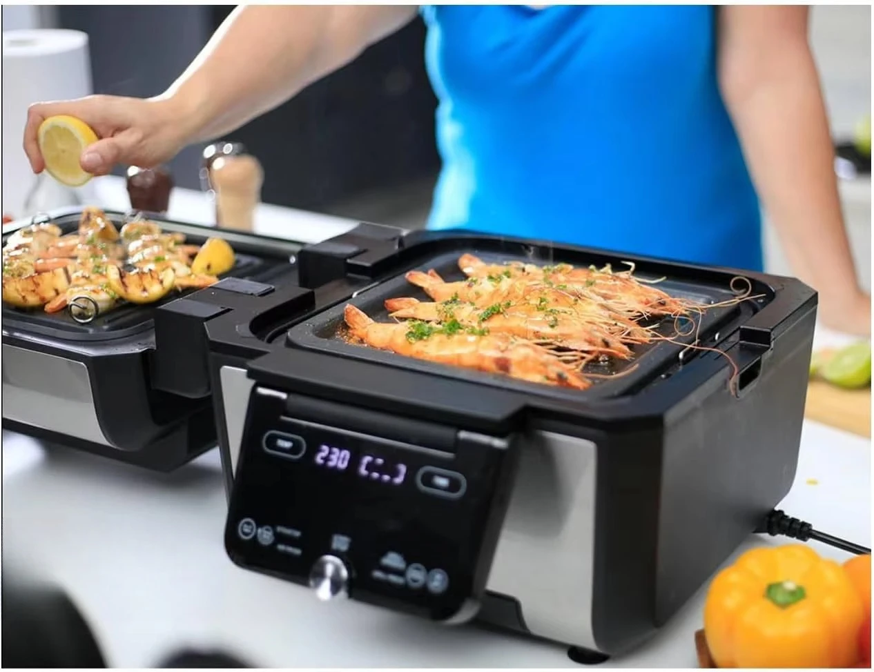 High quality all-in-one 16 preset air fryer intelligent temperature control double surface oil-free household dishwasher safety