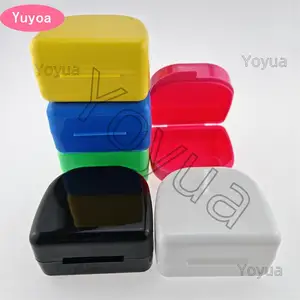 Bilashmart 40 Big Plastic Tray Box Dental Orthodontic Retainer Box Case Plastic Teeth Container Denture Box False Teeth Protective Case