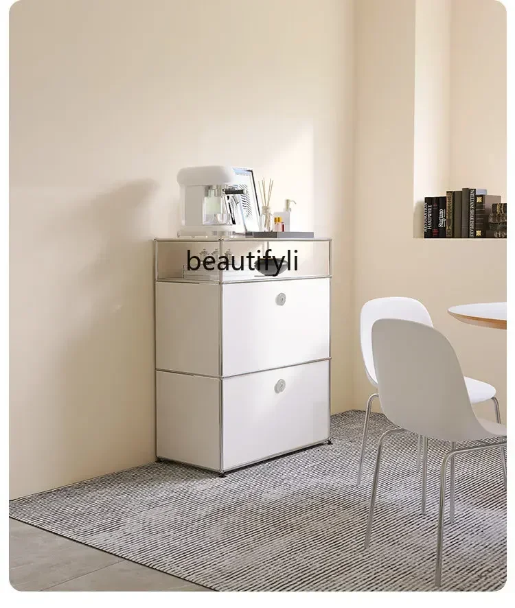 

ss cn8350 ss 8350 Stainless Steel Chest of Drawers Module Assembled Cabinet Household Floor Side Cabinet Simple Locker