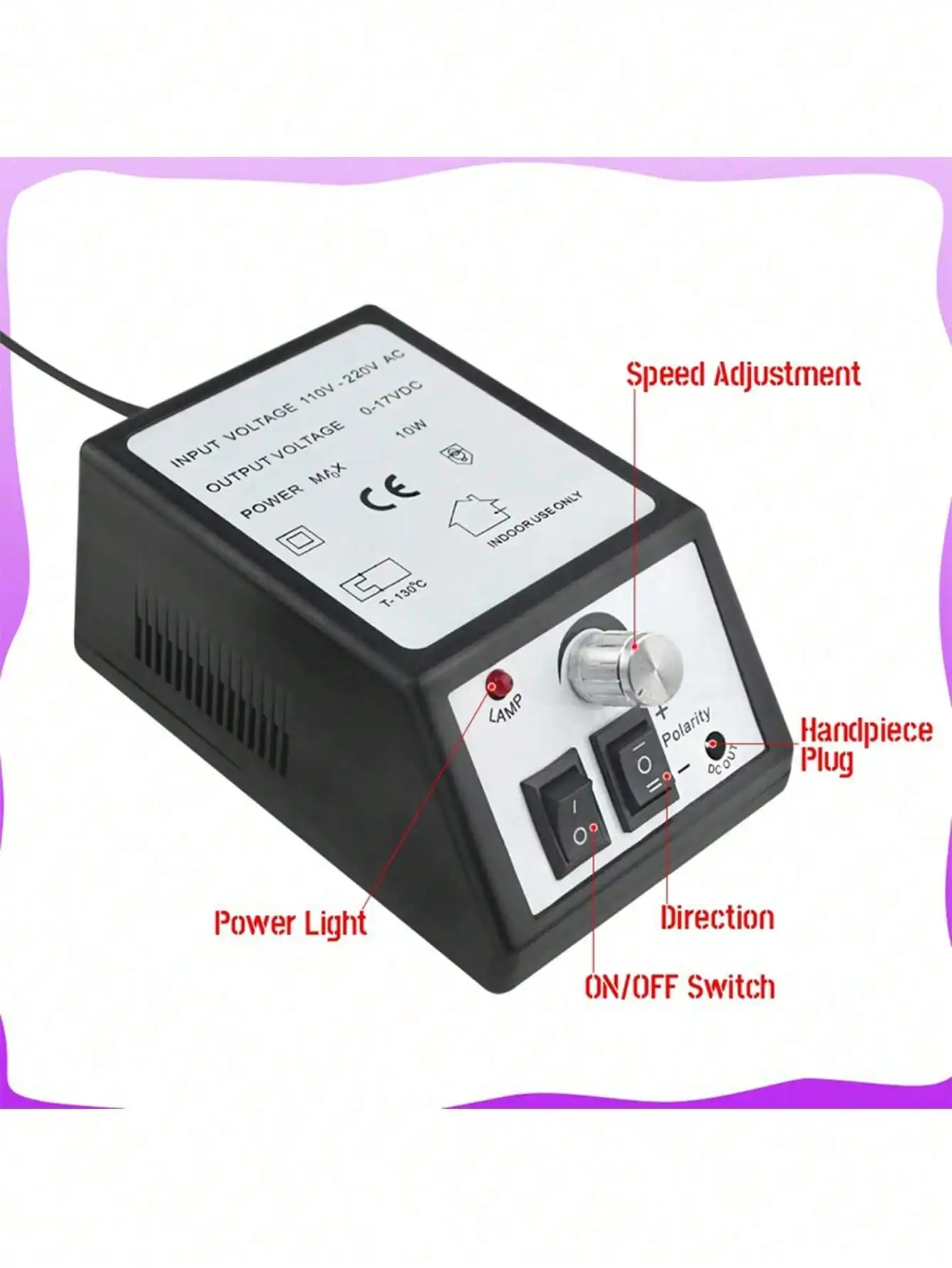 Professional Nail Art Drill Set, Electric Nail Drill Machine, Nail Grinding Machine, Gel Exfoliating Machine, Nail Grinding, Filing And Polishing Tools